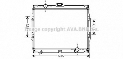 AVA QUALITY COOLING hy2108 -  Радиатор, охлаждение двигателя